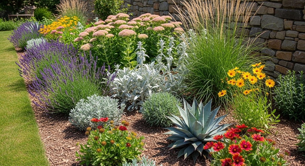 Can drought-resistant borders grow in clay soil